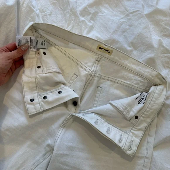 REVOLVE Cream High Rise Jeans - Picture 2 of 4